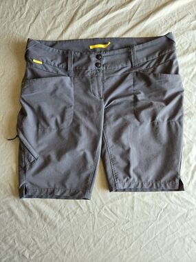 Lole Gray Cargo Shorts with Yellow Trim